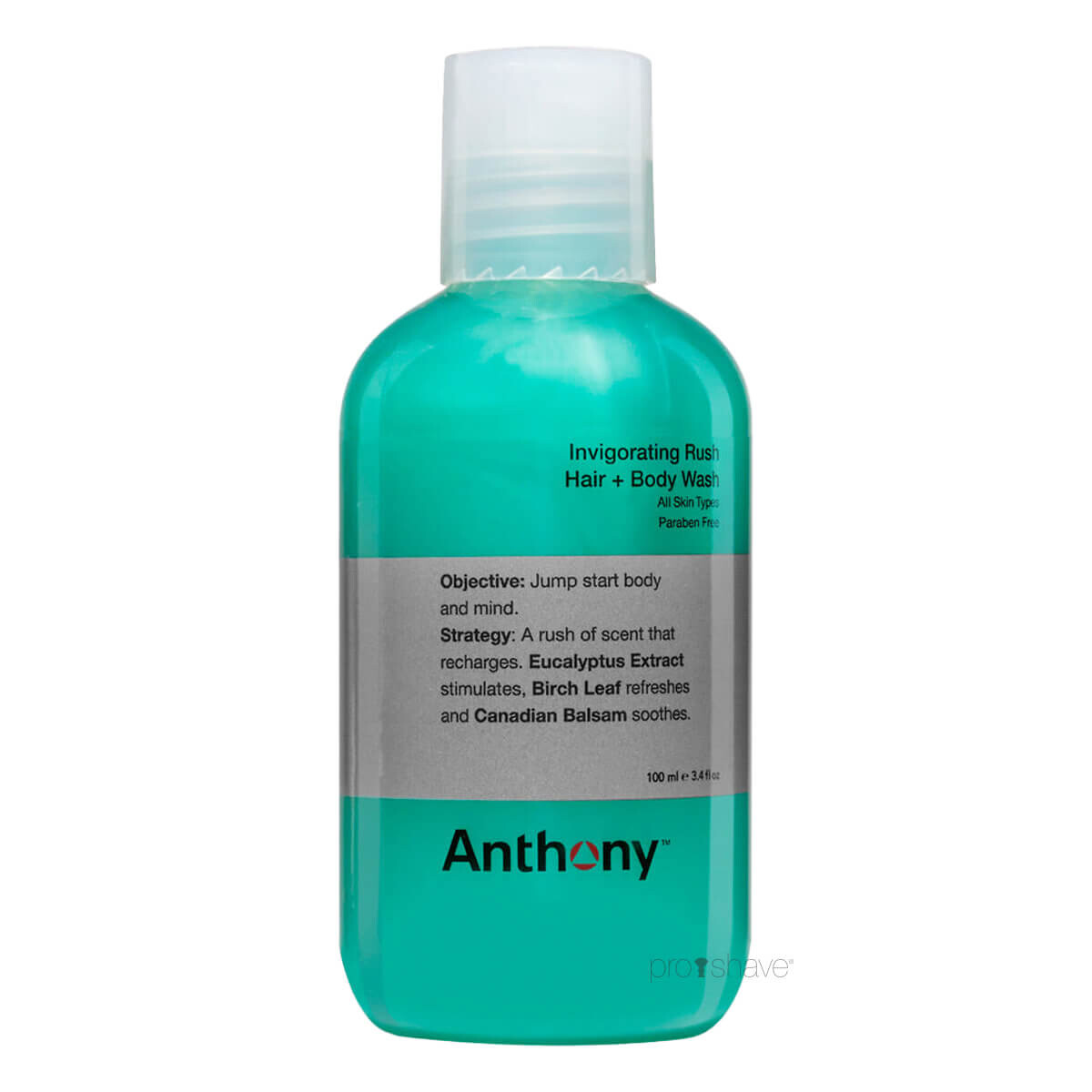 Anthony Logistics Forfriskende Hår- og Bodywash 100 Ml