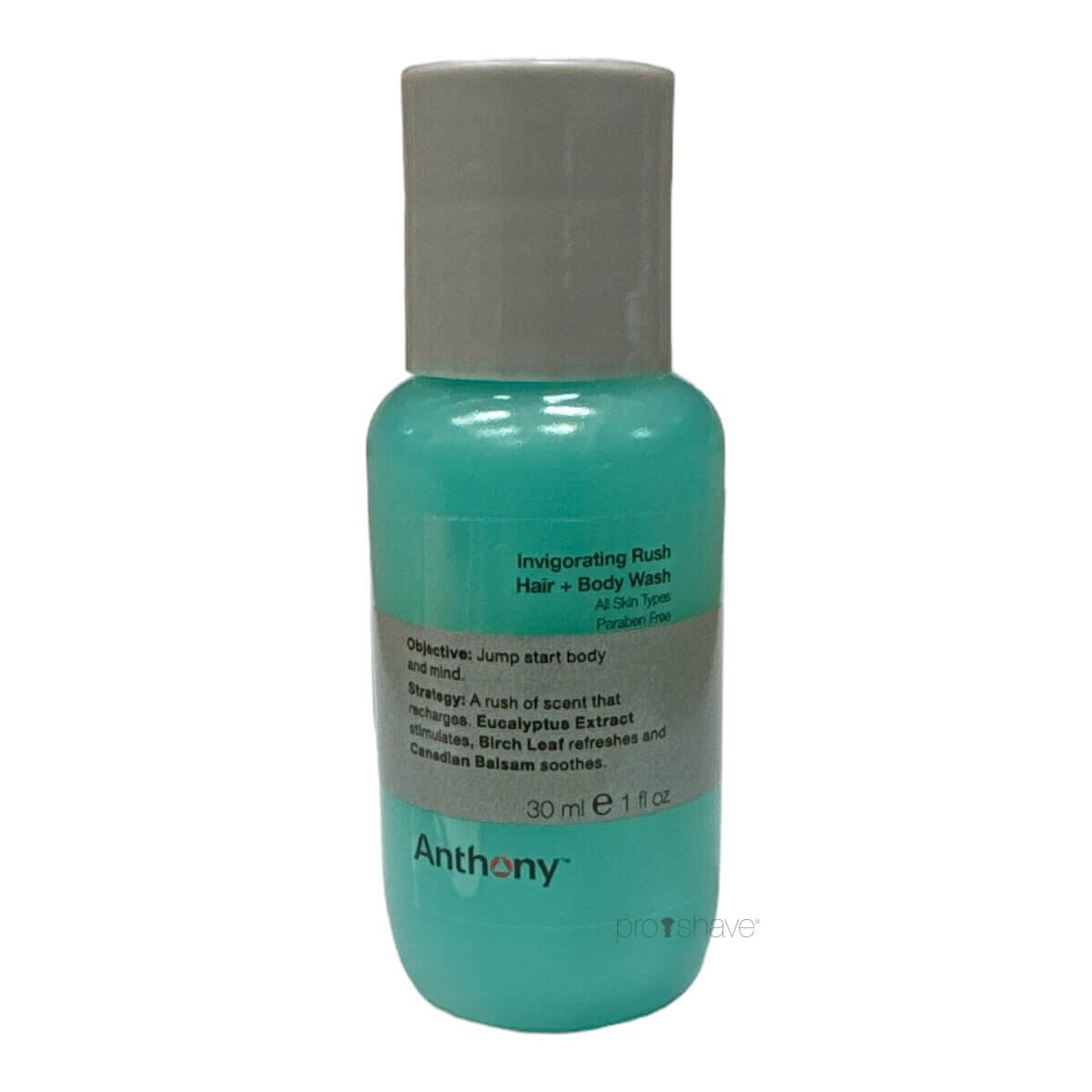 Anthony Logistics Invigorating Rush Hair   Body Wash  Rejsestørrelse  30 Ml