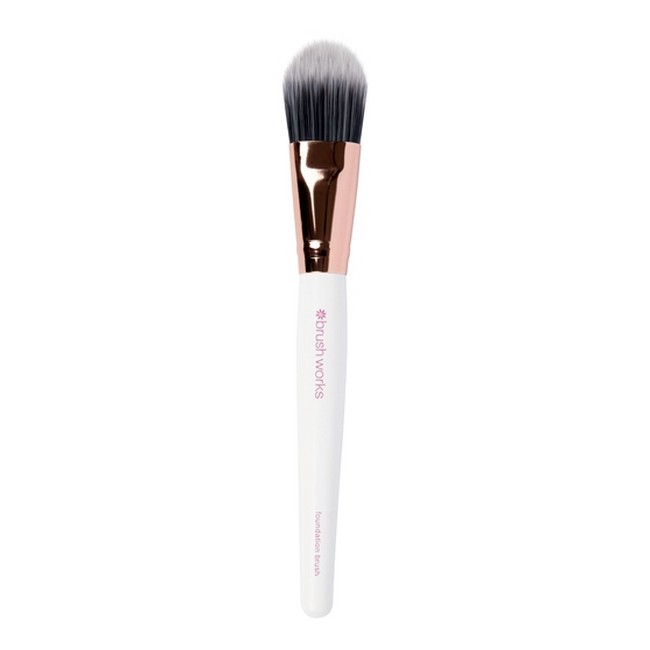 Brushworks Foundation Brush i Pink og Guld - Makeup Redskab