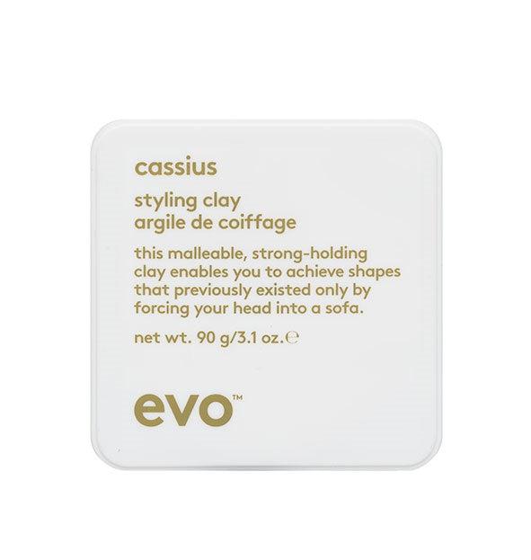 Evo Cassius Styling Clay 90g - Stærkt Hold & Mat Finish