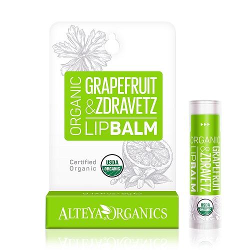 Alteya Organics Grapefruit Zdravetz Læbepomade - Økologisk Pleje