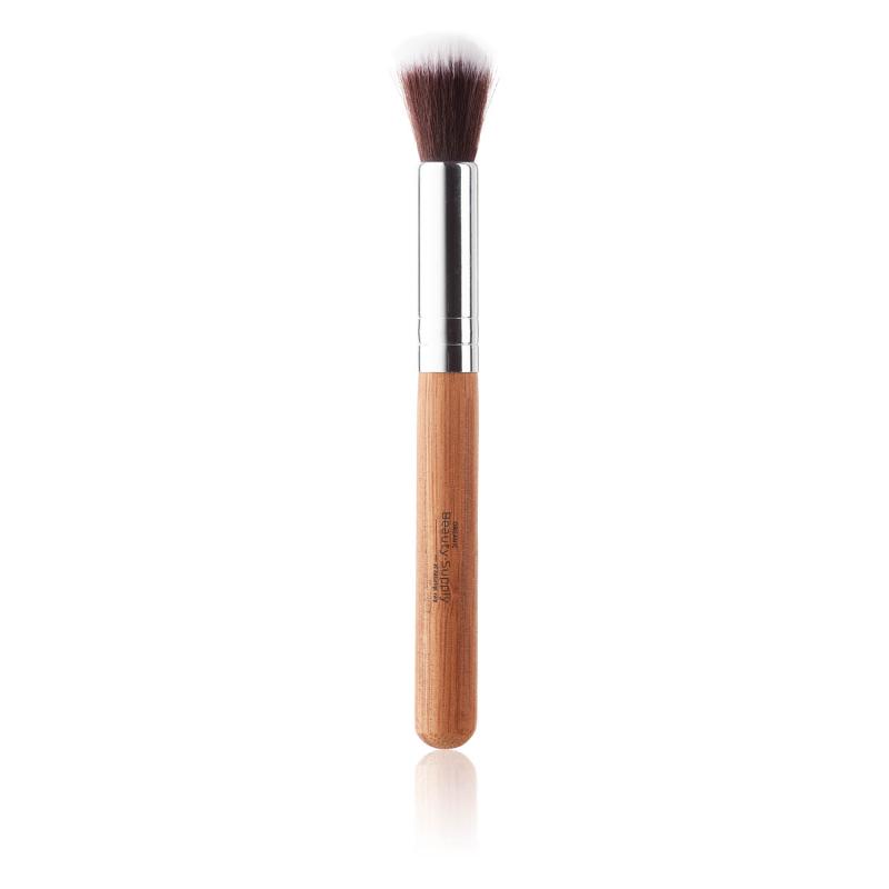 Økologisk Buffing Makeup Børste med Rund Ende - Naturlig Skønhed