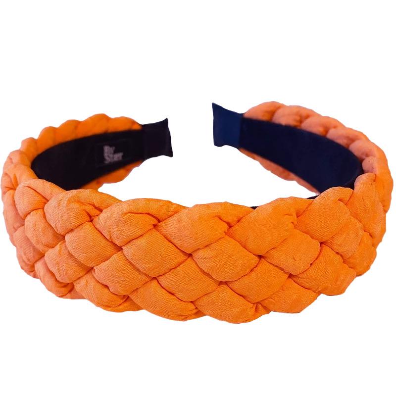 By Stær Vigga Crepe Hairband   Orange