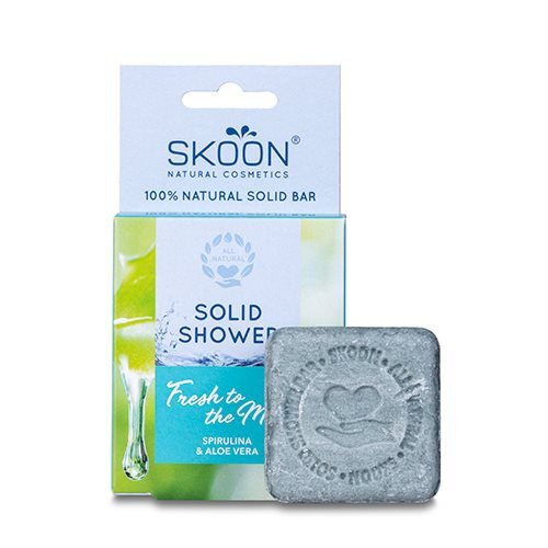 Skoon Solid Shower Fresh Kropssæbe 90g - Friskhed Til Max!