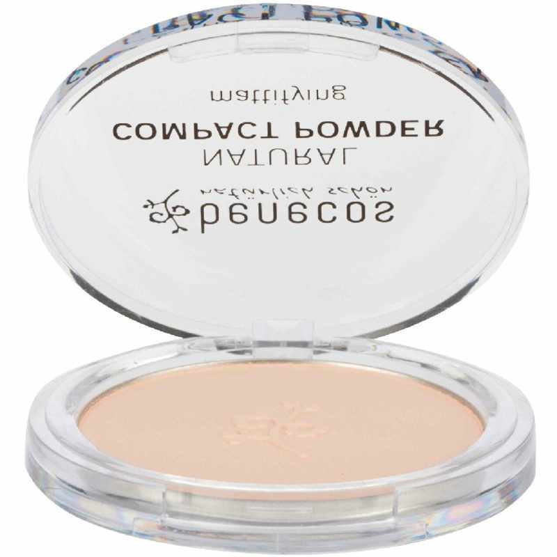 Benecos Natural Compact Powder Mattifying 9 Gr    Porcelain