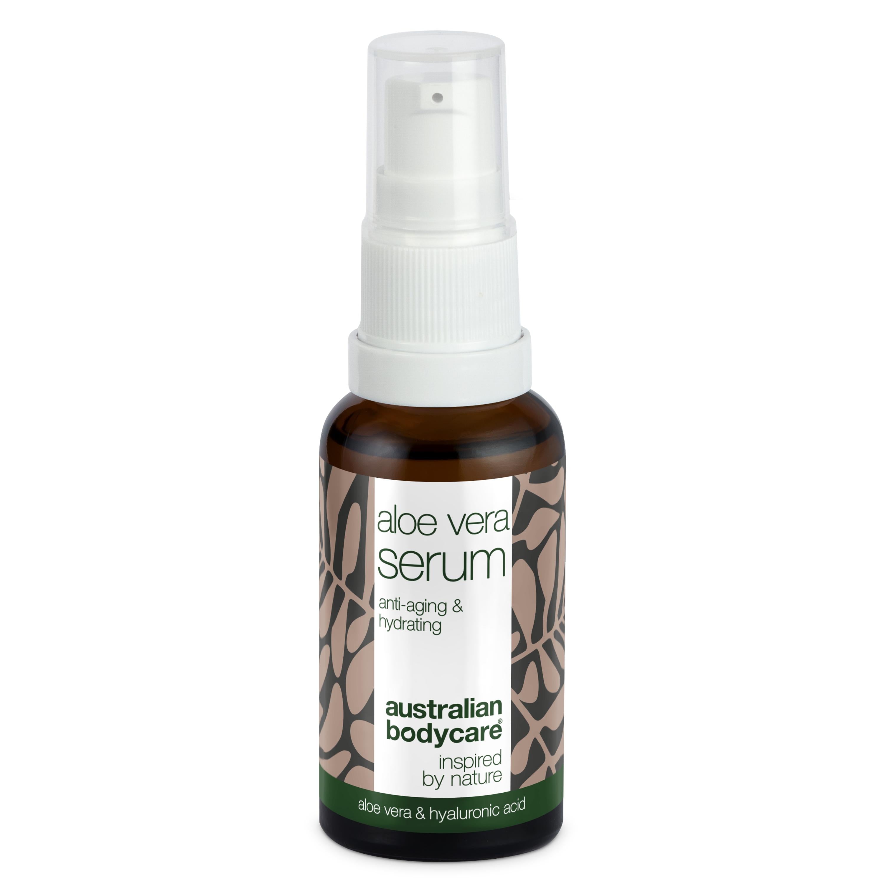 Aloe Vera Bio   C E  F Vitamin Anti Age Serum ?  Serum Med Aloe Vera  Tea Tree Oil Og Hyaluronsyre Mod Rynker