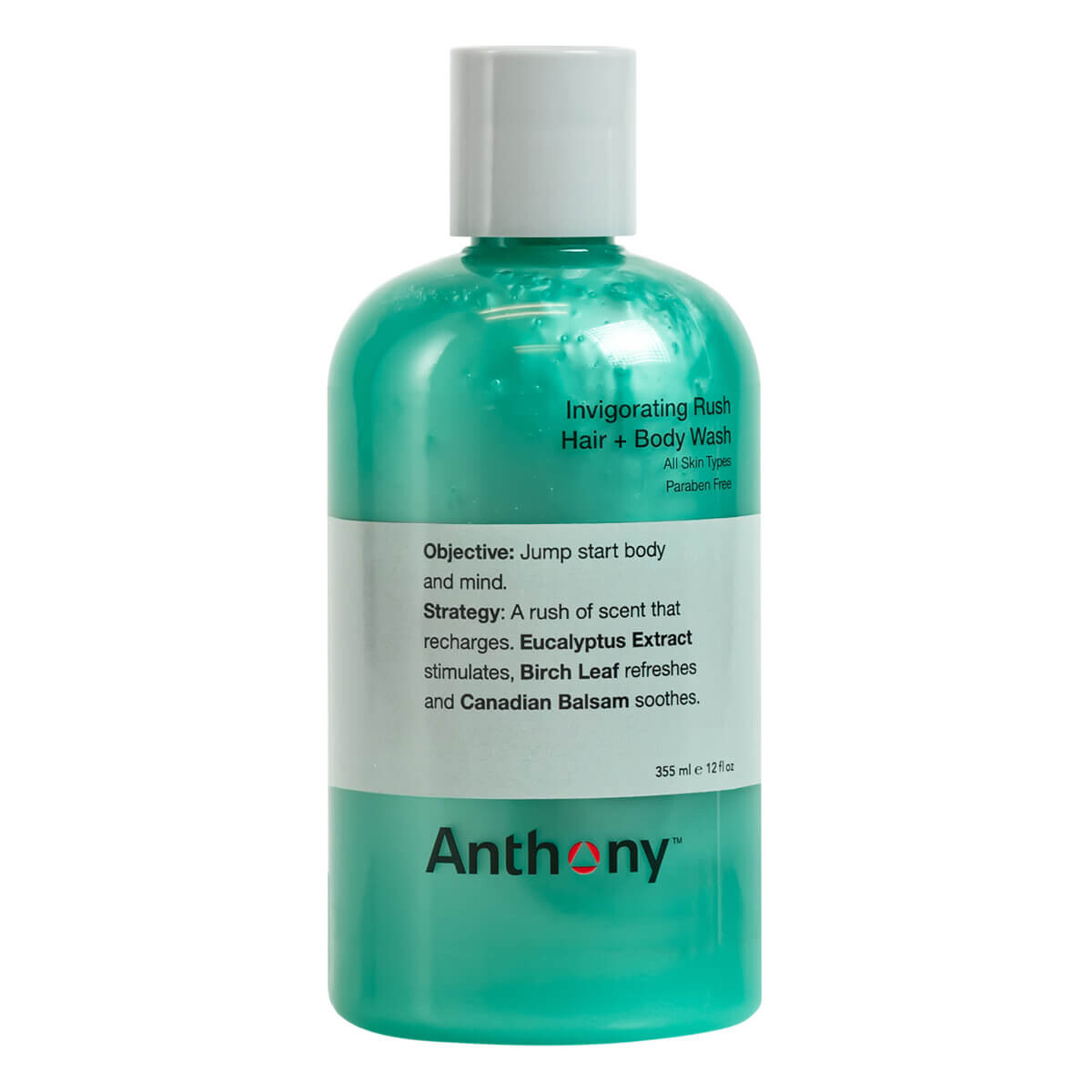 Anthony Logistics Opkvikkende Rush 2-i-1 Showergel 355 ml